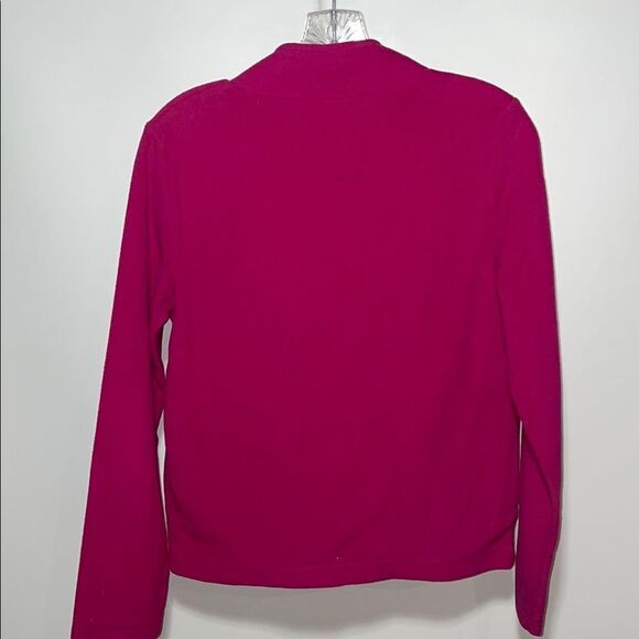 Danskin Pink Fitted Polo Sweatshirt - Picture 5 of 7